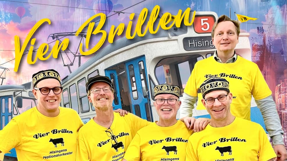 Femmans spårvagn hem till Hisingen – släppfest med Vier Brillen