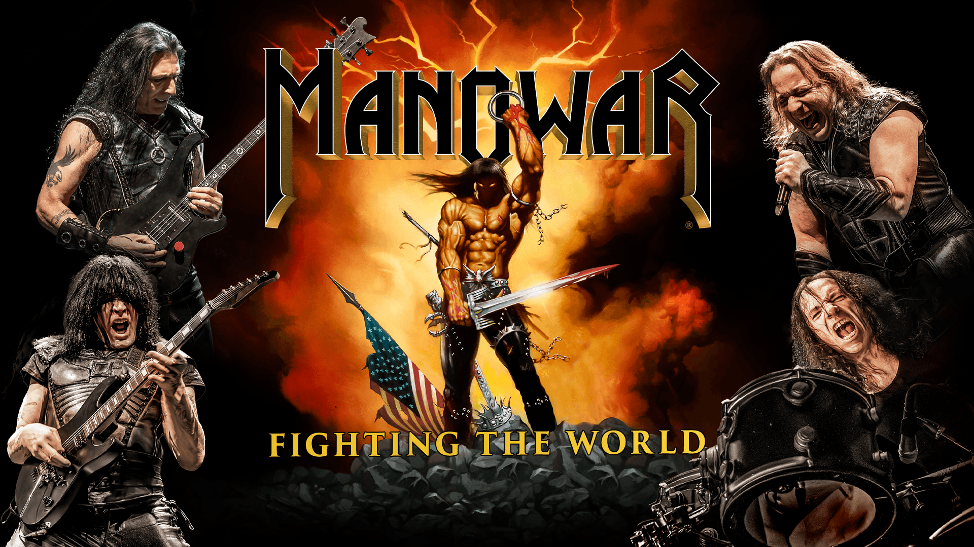 Manowar - PERFORMING ENTIRE FIGHTING THE WORLD ALBUM + MORE
