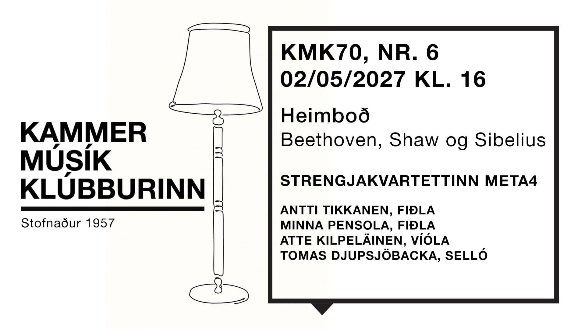 KMK70, NR. 6: Heimboð