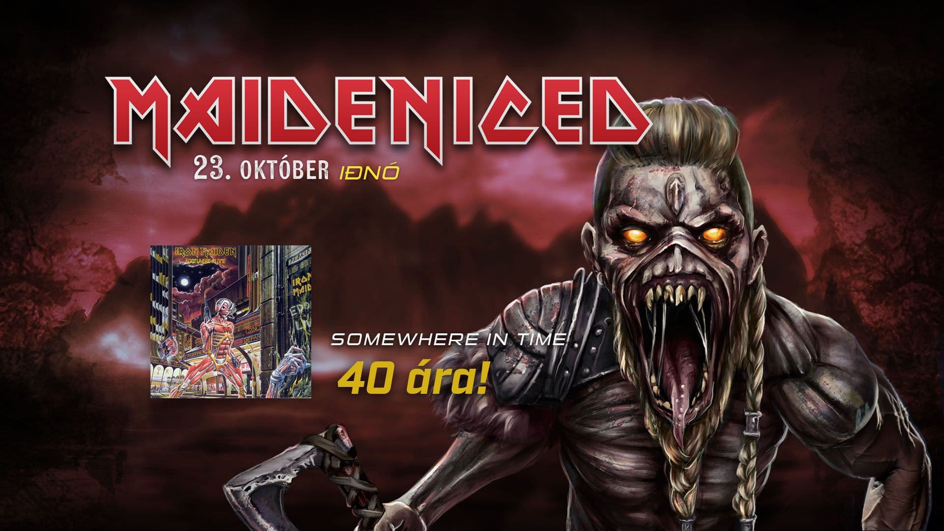 MaidenIced - Somewhere in Time í Iðnó