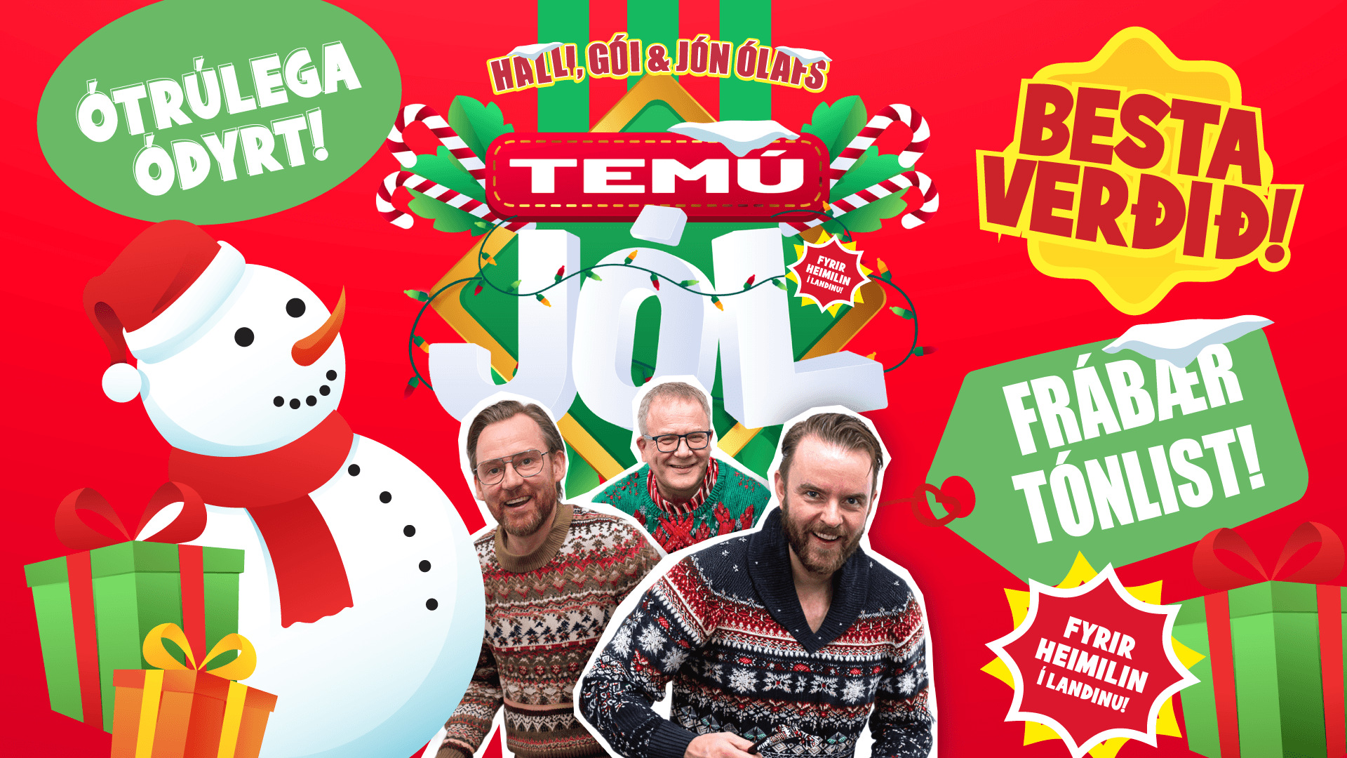 Temú jól með Halla, Góa & Jóni Ólafs