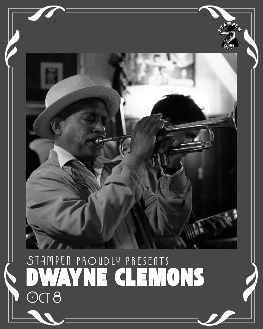 Dwayne Clemons• Live at Stampen • October 8 • 20:30 – 23.00