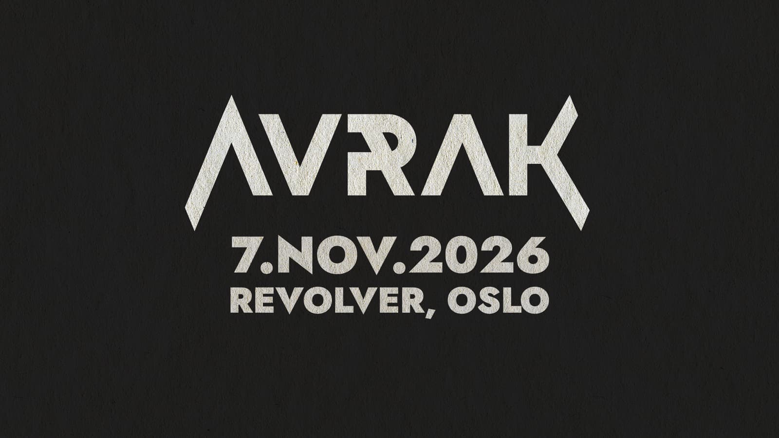AVRAK Releasekonsert // supp.: Emanuel Desperados