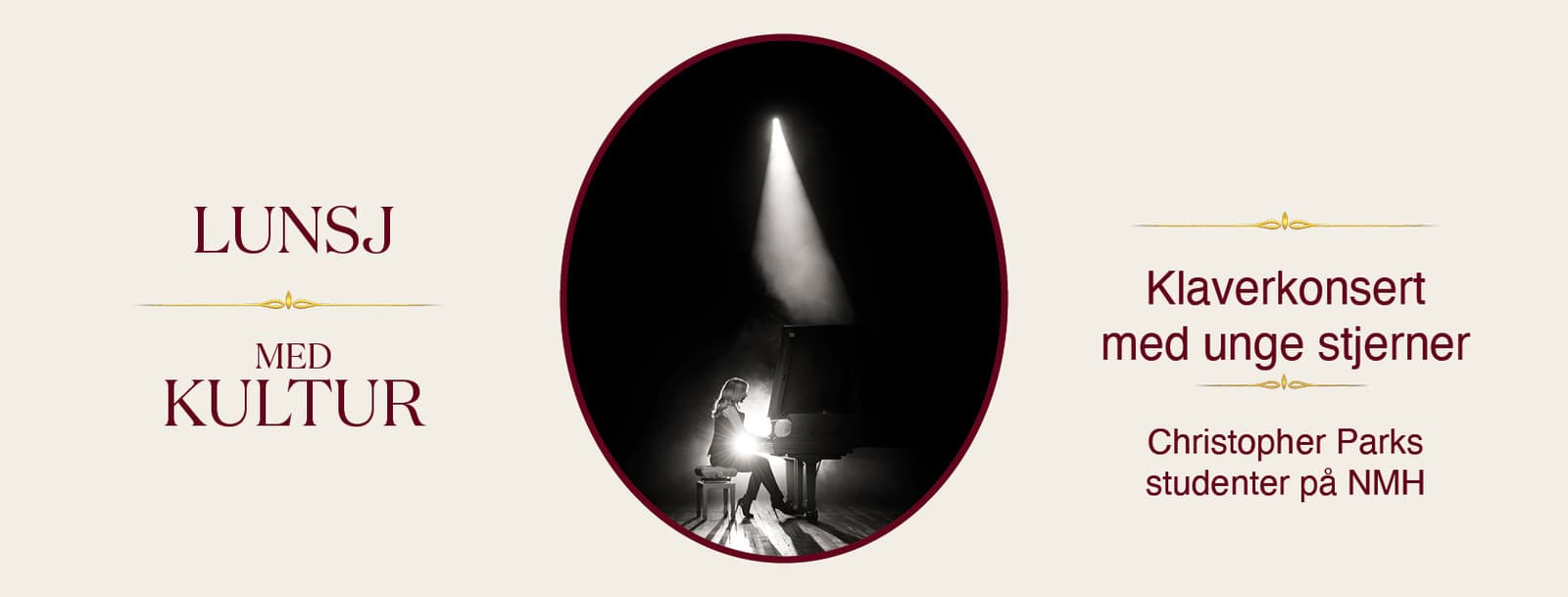 Lunsj med kultur: Klaverkonsert med unge stjerner