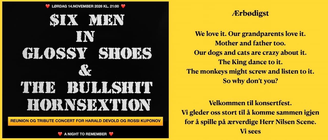 Six Men In Glossy Shoes And The Bullshit Hornsextion
