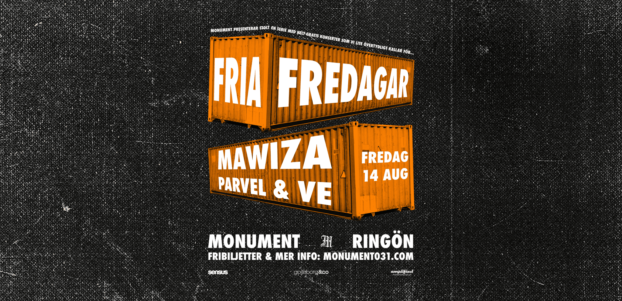 FRIA FREDAGAR: Mawiza + support: Parvel & Ve